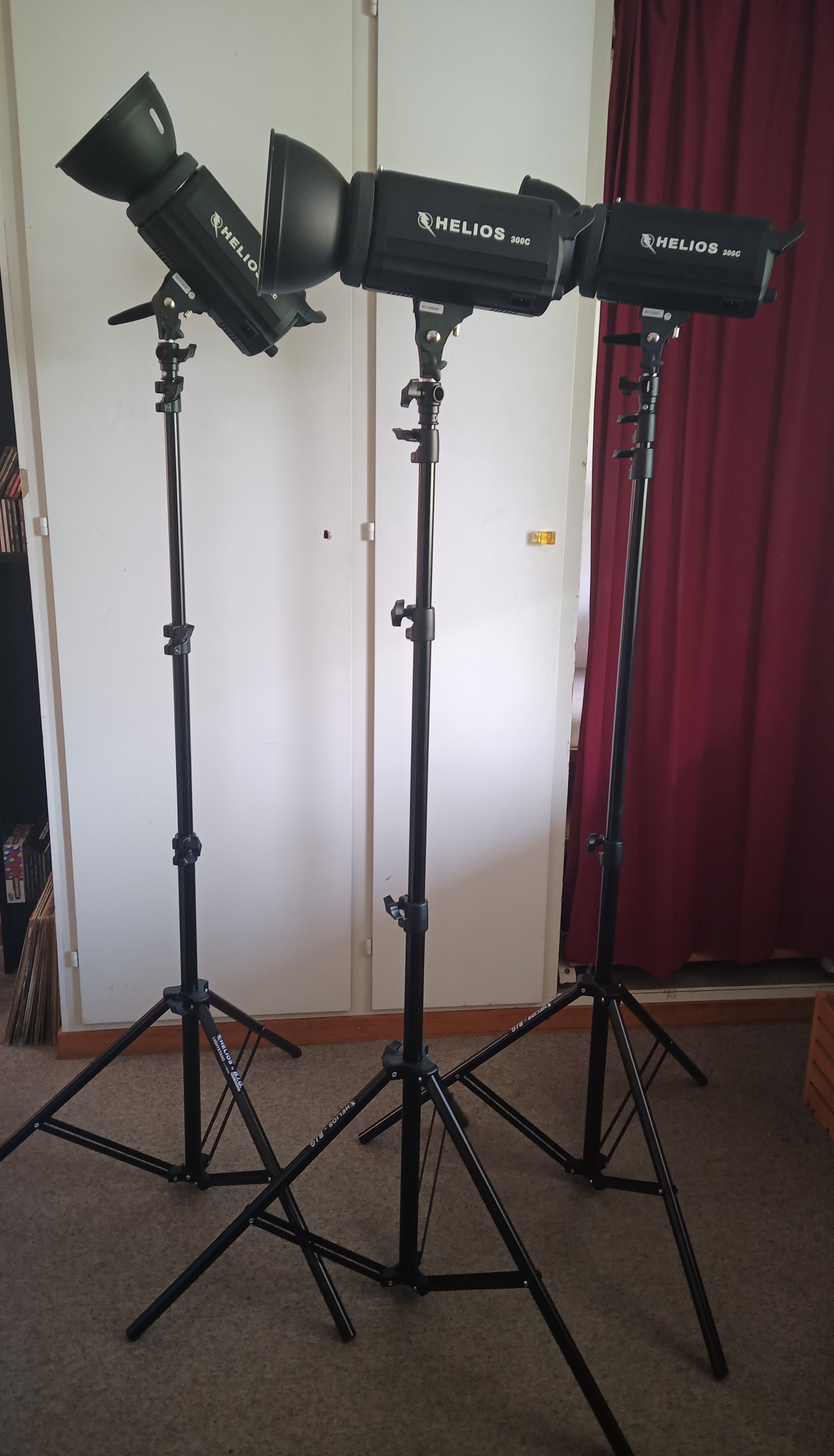 Helios 300P Profi-Studioblitz, 3er Set